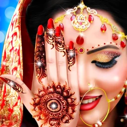 Royal Bride Mehndi Salon Game icon